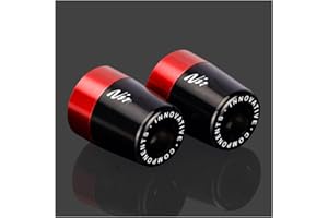 Velospeed Handlebar Grip End For Kawasaki Ninja 250 300 400 650 1000 400R 250R 250SX 1000SX H2R ZX14R ZX10R ZX6R Motorcycle CNC Aluminum Handlebar Bar Ends Plug Balance Pad Accessories (red)