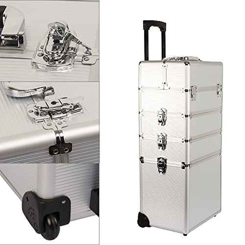 Yorbay Kosmetikkoffer Beautycase ALU Friseurkoffer Schminkkoffer Schmuckkoffer - 4