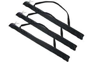 AKSIQIOL 3-Pack Pool cue case,35" Snooker Cue Protective Sleeves, Half-Billiard Rod Carrying Bags, High-Density Nylon, Compact, Durable