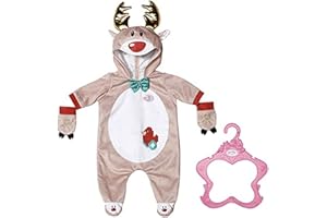 BABY Born 515 831700 EA Renifer Onesie, czerwony