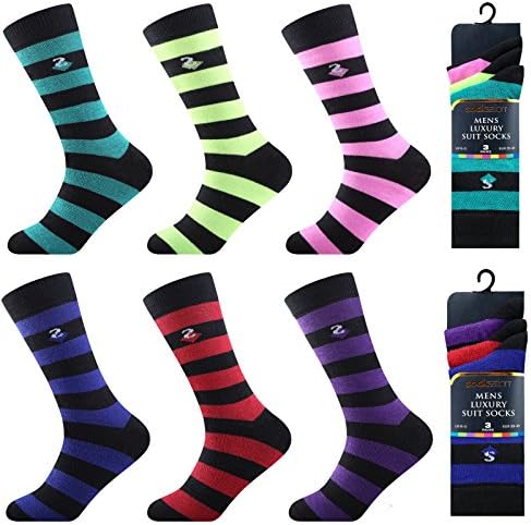 Mens Socks Cotton Rich 6/12 Pack Designers pattern Comfortable Breathable Socks (6-11)