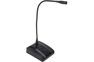 LAZMIN112 Lazmin Tabletop Conference Microphone, Wired Conference Gooseneck Type Adjustable XLR Desk Microphone
