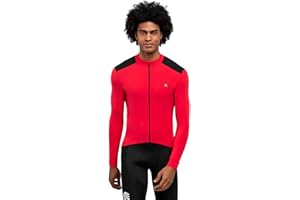 SIROKO Maillot Ciclismo térmico Manga Larga M4 Hombre Ropa de Ciclismo Tejido Italiano