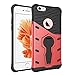 Produktbild Schutzhülle für iphone 6S (4.7 Zoll), Rot Hybrid Handy Schutzhülle Tasche Dual Layer aus Hart PC und Silikon Armor Case Ständer Schale Tasche für Apple iphone 6 / 6S 4.7'' Smartphone