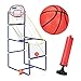 Produktbild Relaxdays Arcade Basketball im Set, Basketballkorb fürs Zimmer mit 2 Bällen, Spaß für Kinder; HxBxT: 148 x 45 x 88 cm