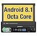 Produktbild PUMPKIN Android 8.1 Autoradio 1 Din Radio mit Navi Ausfahrbarem Display Unterstützt Bluetooth DAB+ WLAN 4G Android Auto USB MicroSD 7 Zoll Universal