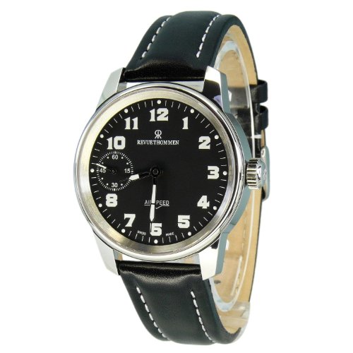 REVUE THOMMEN Herren-Armbanduhr 16702.3587 Analog Leder Schwarz 16702.3587 REVUE THOMMEN Herren-Armbanduhr 16702.3587 Analog Leder Schwarz 16702.3587