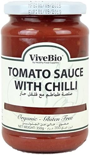 ViveBio - Organic Gluten Free Tomato Sauce with Chilli - 350g (Case of 6)