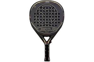 Mystica Lexum Gold Black Edition 2021 Pelle de Padel pour Joueurs de Niveau avancé Professionnel
