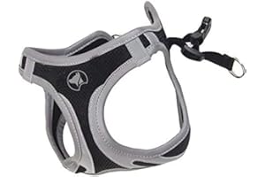 Croci C5081645 - Pettorina Riflettente Per Cani, Multicolore (Nero), L, 1 Pezzo