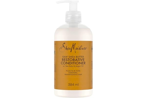 SHEA MOISTURE - Après-shampoing Femme Hydratant et Revitalisant - Pour les cheveux abîmés - Au Beurre de Karité Brut - 384ml
