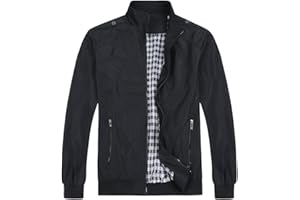 YOUTHUP męska kurtka, lekka kurtka przejściowa z długimi rękawami, letnia kurtka bomberka, outdoorowa kurtka sportowa