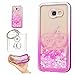 Produktbild Hülle Galaxy A5 2017 (5.2 Zoll) Hülle Transparent Hardcase,3D Galvanotechnik TPU Kreative Liquid Bling Hülle Case Für Samsung Galaxy A5 (2017) (5.2 Zoll),Dynamisch Treibsand Flüssige Fließend Wasser Glitter Sparkle Klar Hart Plastik Tasche Kristall Handytasche Rückseite Hülle Schale Etui Für Samsung Galaxy A5 (2017) (5.2 Zoll) + Schlüsselanhänger (R) (10)