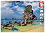 Paisaje de 2000 piezas de una espectacular playa de Krabi, Tailandia