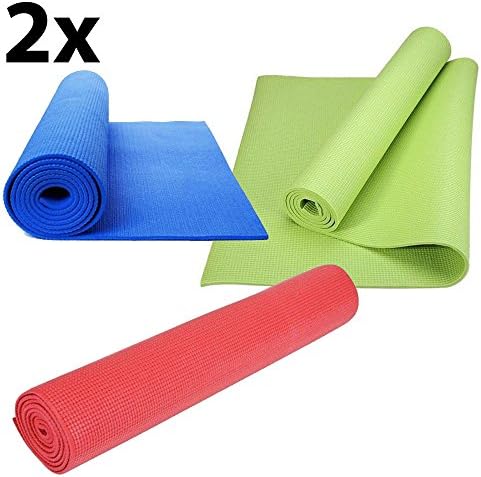 Vinciann 2 x Rug Mat Fitness Gym Sport Yoga Mat 61 x 173 x 0,4 cm 2ym6