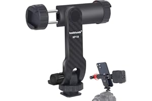 Koolehaoda Uchwyt na statyw do telefonu, uniwersalny uchwyt na smartfona, obrót o 360° i pochylenie o 180° regulowany, do telefonu komórkowego iPhone, kija do selfie, stojaka na aparat