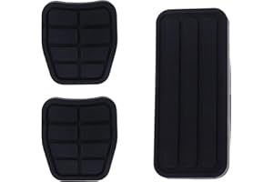 Keptfeet Custodie Copri Pedali Auto, 3 Pezzi di gomme per Veicoli Che Coprono Tasche per acceleratore, Copri Pedali Freno, Frizione