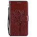 Produktbild Nancen Tasche Hülle für HTC One M8 (5 Zoll) Flip Schutzhülle Zubehör Lederhülle mit Silikon Back Cover PU Leder Handytasche im Bookstyle Stand Funktion Kartenfächer Magnet Etui Schale