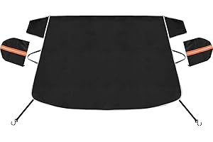 OPEIXSAYKOC Frontscheibenabdeckung,Scheibenabdeckung Auto,Windschutzscheibe Abdeckung,Fixierung Faltbare ​Auto Abdeckung,Autoscheibenabdeckung,Schneeschutz Scheibenabdeckung Auto,Auto Winterabdeckung
