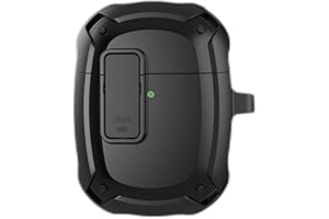 LIUZIHAN Silikonowe etui kompatybilne z Google Pixel Buds A, miękkie TPU + twarde ultracienkie etui, smukłe, odporne na upadek, niełatwe do zabrudzenia, zawiera karabińczyk, pokrowiec do Google Pixel Buds A. (czarne)