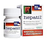 HEPATIL - 80 capsules is assisting the correct functioning of the liver - Liver Detox Cleanse Regeneration Health Support