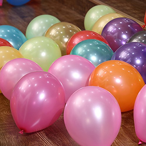 Hrph 100 Stück 10-Zoll-Perle Luftballons Hochzeit Geburtstag Dekorationen Latexballons Spielzeug Geschenke - 3