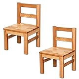 Zweier Set: Betten-ABC Bubema Kinderstuhl aus massiver Kernbuche, Natur geölt, extra stabil