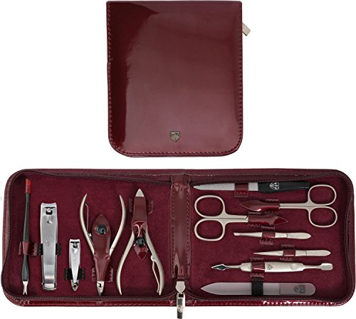 Drei Schwerter | Exklusives 12-teiliges Maniküre – Pediküre – Nagelpflege-Set / Etui | Qualität – Made in Solingen (000583) - 2
