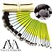 VALUE MAKERS 23pcs Makeup Brush Set - Bamboo Makeup Brushes - Professional Make Up Brushes - Makeup Brushes Kit - Make Up Brush Set - Face Powder, eyeliner, Foundation, Blusher, Concealer, Lip Make Up Brushes + Make Up Brushes Pouch
