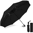 WIDEWINGS Umbrella, Umbrella for Men, Umberallas for Rain Big Size Men, Windproof Umberalla Large for Man,Women,Kids,Girls,Boys - 3 Fold with Auto Open and Close (BLACK)