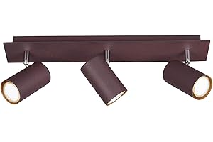 Trio Leuchten Deckenleuchte Marley 802400324, Metall rostfarbig, Spotbalken 3-flammig, exkl. 1 x GU10