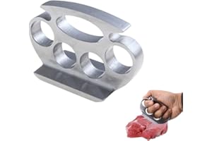 LAWALEISHE Meat Tenderizer, Hand Meat Hammer, Stainless Aluminum Meat Smasher & Meat Press, Metal Meat Mallet Kitchen Tool for Steak Chicken Fish BBQ Tenderloin