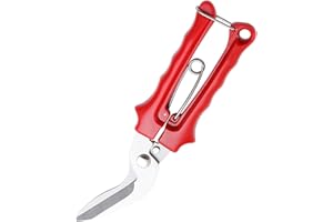 SULIVES Heavy Duty Scissors, Stainless Steel Sharp Blade, Ideal for Cutting Carpet, Cardboard, Fabric, Leather, and Metal Wire, Industrial Grade Scissors for Home and Workshop Use