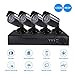 Produktbild 960P 4CH IP Kamera Set, AHD PoE Überwachungskamera Kit für Indoor / Outdoor, Sicherheitskamera Installationssatz mit 1080N 5-in-1 DVR Wetterfest 3.6mm Objektiv für Innen / Außen, IP Kamera System mit Nachtsicht, 1 TB Überwachung Festplatte, Bewegungserkennung, Smartphone Warnungen für PC, Smartphone, Tablet Video Ansehen, Kabelversion(keine WiFi-Version), - Topgio
