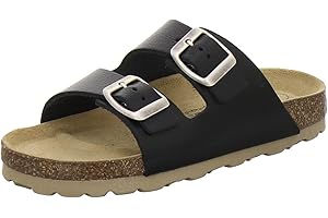 AFS-Schuhe 1100, Pantoletten Kinder aus Leder, Hausschuhe für Kindergarten & Grundschule