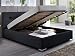 Produktbild Polsterbett Bett mit Bettkasten schwarz Betty Doppelbett Ehebett mit Lift Lattenrost (160 x 200 cm)