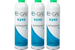 REPORSHOP - 3 Botellas Gas Refrigerante R290 350Gr Propano Freeze Organico
