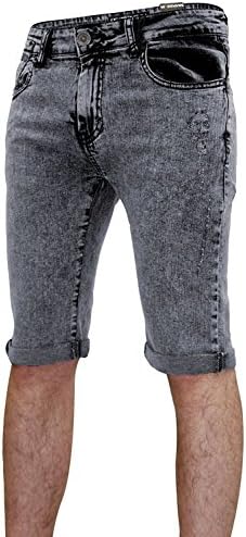 Men Loyalty&amp;Faith Balvet Denim Shorts Black Acid Wash 36
