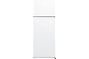 Gorenje RF4142PW4 Doppeltürkühlschrank mit Gefrierteil oben, 165 Liter Kühleil, 41 Liter Gefrierteil, LED Innenbeleuchtung, Energieeffizienzklasse E, 143,6cm x 55cm, weiß