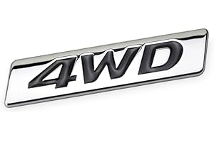 DSYCAR 3D Métal 4WD Autocollant De Voiture Logo Emblème Badge Autocollant Stickers Car Styling Bricolage Décoration Accessoires pour Universel Voitures Moto Vélo Car Styling Accessoire Décoratif (#1)