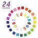 Produktbild Samione Stempelkissen Tinte Pads Stempel Stamp Pad Fingerdruck für Papier Handwerk Stoff, Fingerabdruck ,Scrapbook, Malerei, 24 Farben (Mehrfarbige)