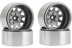 Aluminiumlegeringshjulkanten Beadlock 2.2in Tunga hjulfälgar nav 4st ersättning för TRAX4 SCX10 90046 AXI03007 GEN8 1/10 Remo