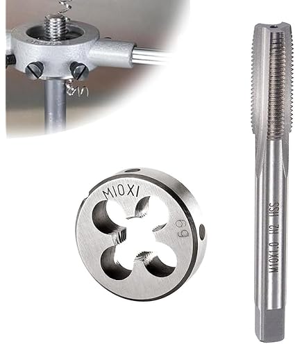 Set Maschio E Matrice M10 X 1.5mm Mano Sinistra - Acciaio Ad Alta Velocità Per Filettatura - Foto 9