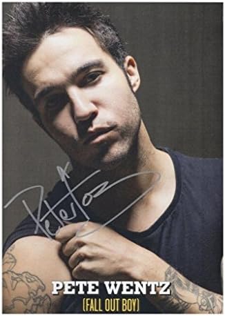 Pete Wentz - Fall Out Boy Autographed Signed A4 21cm x 29.7cm Photo Poster