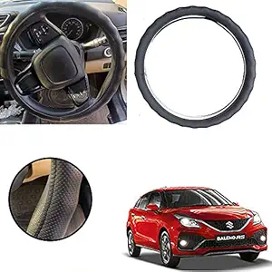 Auto Pearl - Ring Type Car Steering Wheel Cover (Gold Full Cola) for - Baleno RS 2019