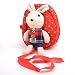 Babyhugs® Kids Walker Saftey Harness Back pack with detachable soft toy Reins - Red Bag with Cute Bunny Rabbit