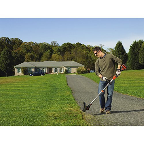 Black+Decker 36V Li-Ion Akku-Rasentrimmer Motorsense Rasenkantenschneider mit AFS Reflex, Akku und Ladegerät, 33cm Schnittbreite, STB3620L, schwarz orange - 3