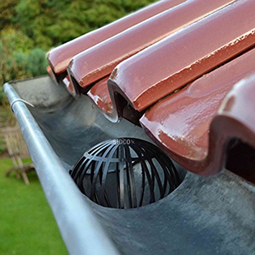 Preisvergleich Produktbild SIDCO ® 2 x Dachrinnenschutz Laubgitter Fallrohrschutz Dachrinnengitter Laubschutz