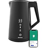 Homend Smart Heatrow 1616H Dokunmatik, &Ccedil;ift Duvarlı, Paslanmaz &Ccedil;elik, Sessiz Cool Touch, XL Su Isıtıcı Wi-Fi ile kontrol