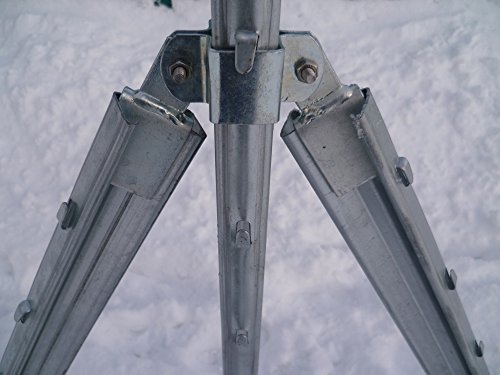 1 Eck-Strebenset für Z-Profil Pfahl Wildzaun Forstzaun - 5